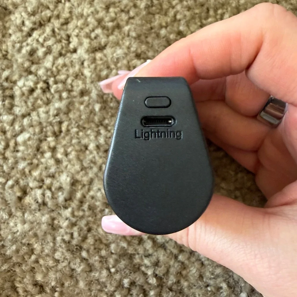 Portable‎ Power Bank 5200mAh USB-C Mini Charger Black Glitter PD Fast Charge
